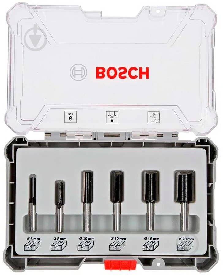Набор фрез Bosch ПАЗОВЫХ 2607017466 - фото 2