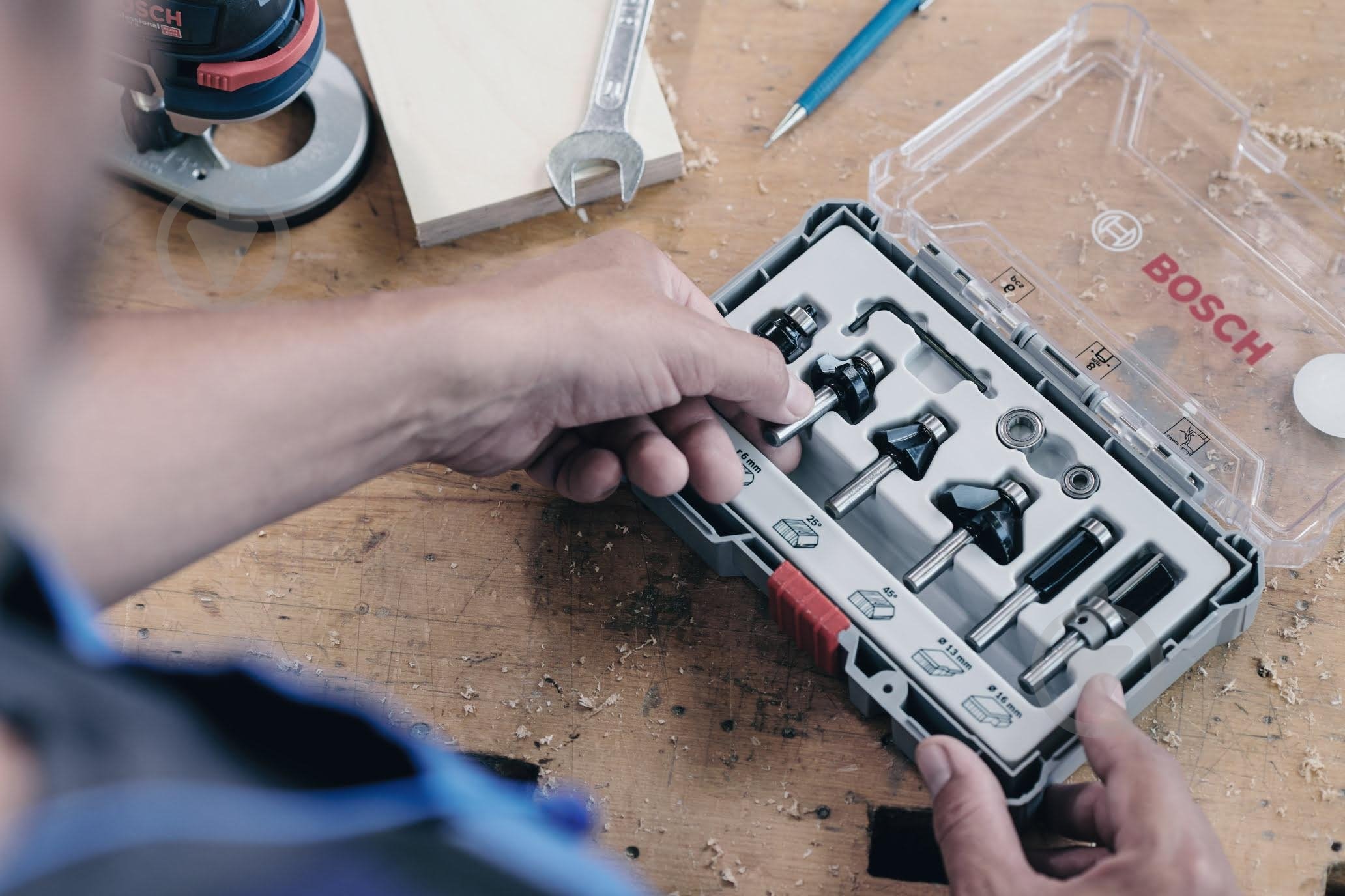 Набор фрез Bosch ПАЗОВЫХ 2607017466 - фото 7