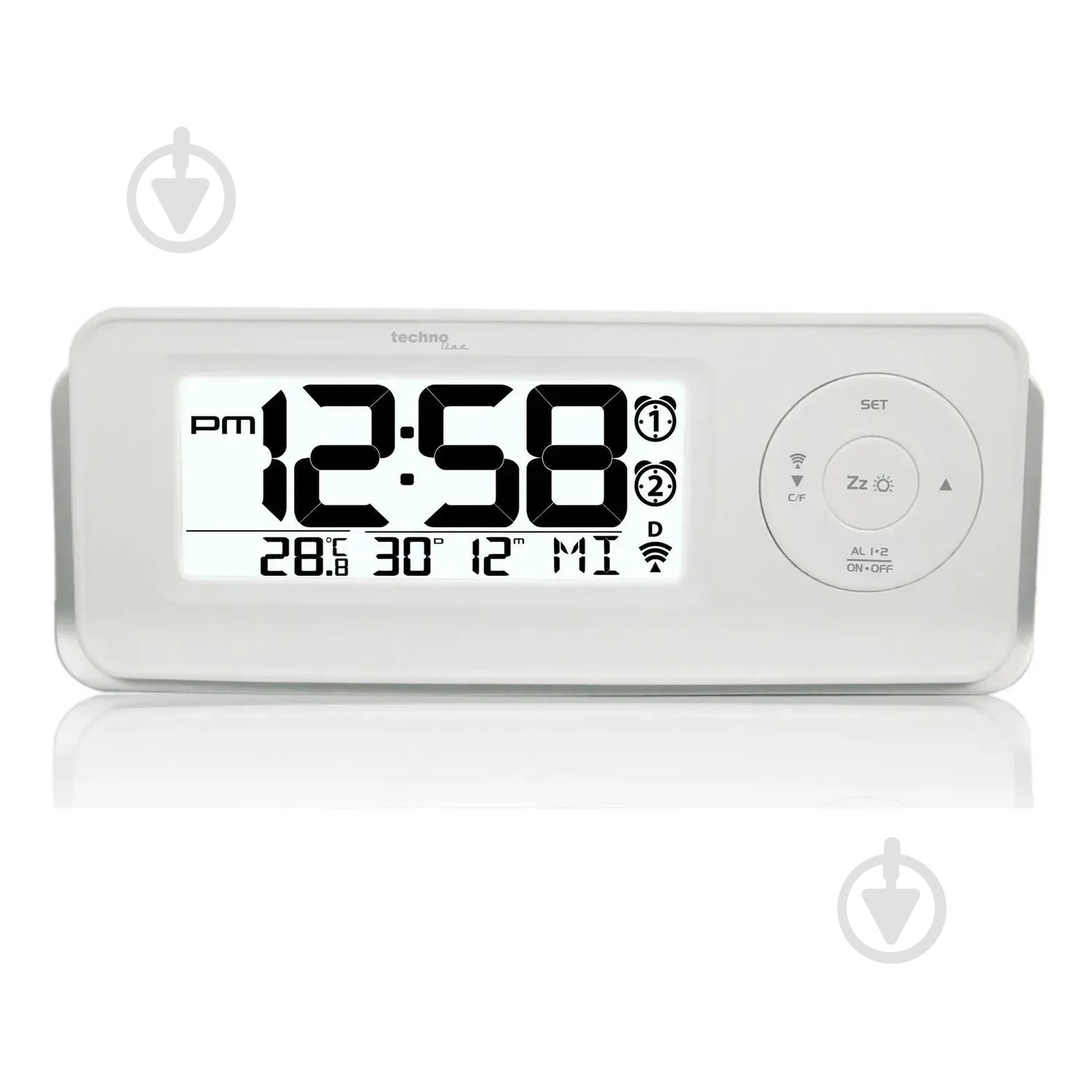 Часы настольные WT498 White Technoline - фото 1 Часы настольные WT498 White Technoline - фото 1