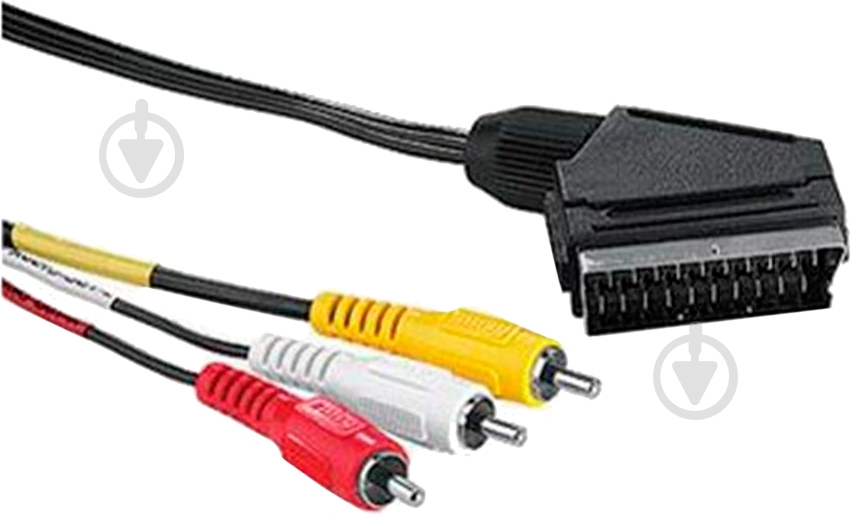Кабель Hama Scart – 3RCA 2 м черный (42387) - фото 1
