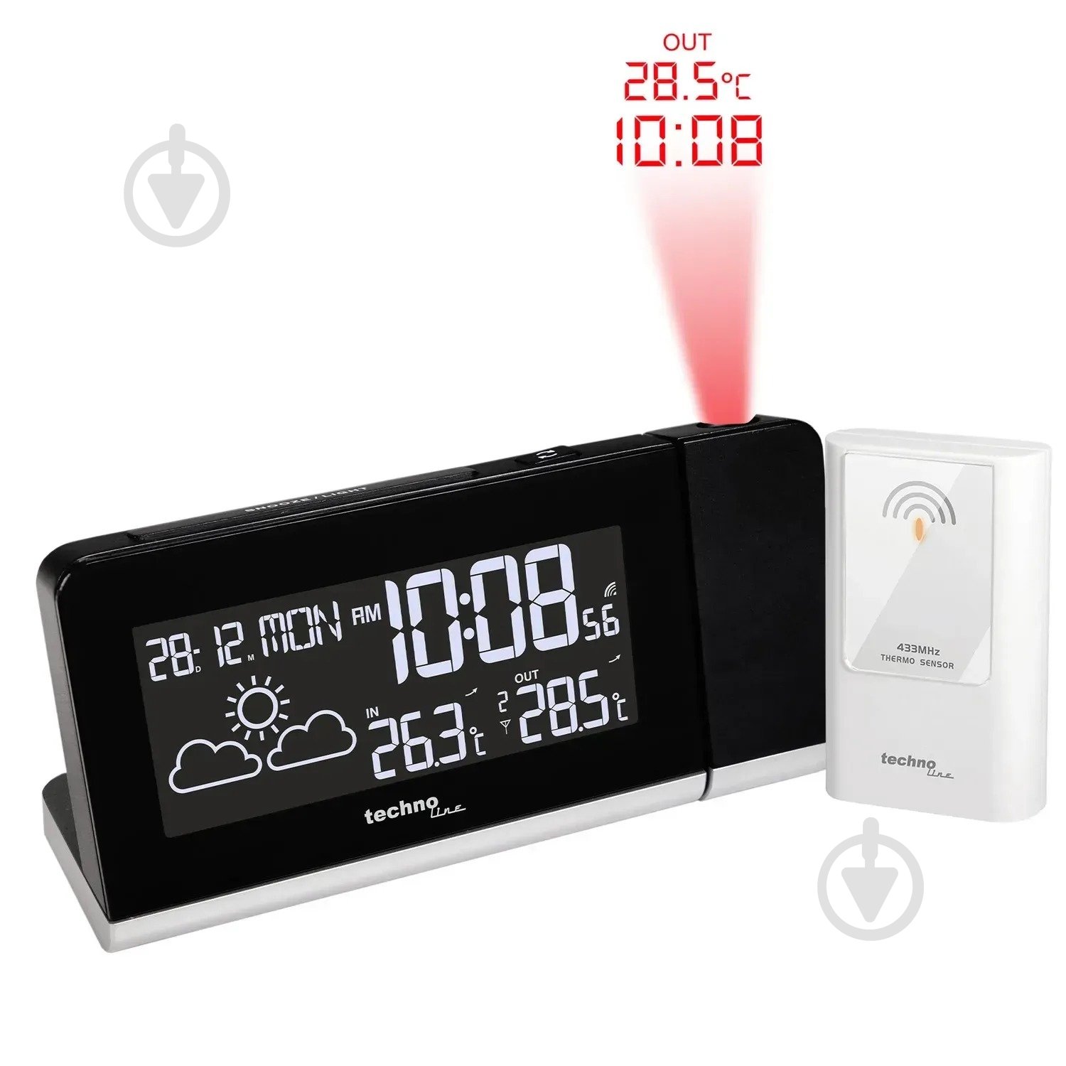 Часы проекционный Technoline WT539 Black - фото 4 Часы проекционный Technoline WT539 Black - фото 4