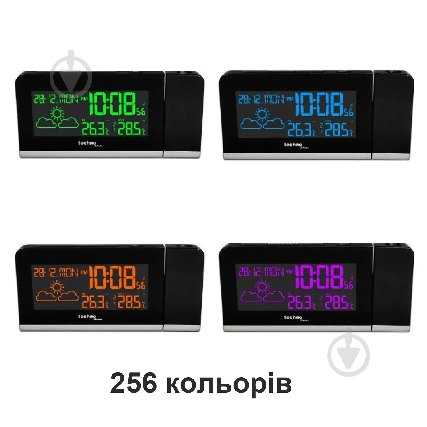 Часы проекционный Technoline WT539 Black - фото 3 Часы проекционный Technoline WT539 Black - фото 3