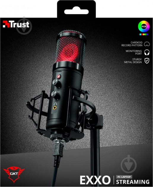 Микрофон Trust GXT 256 Exxo Streaming Microphone 23510 (23510) - фото 9 Микрофон Trust GXT 256 Exxo Streaming Microphone 23510 (23510) - фото 9
