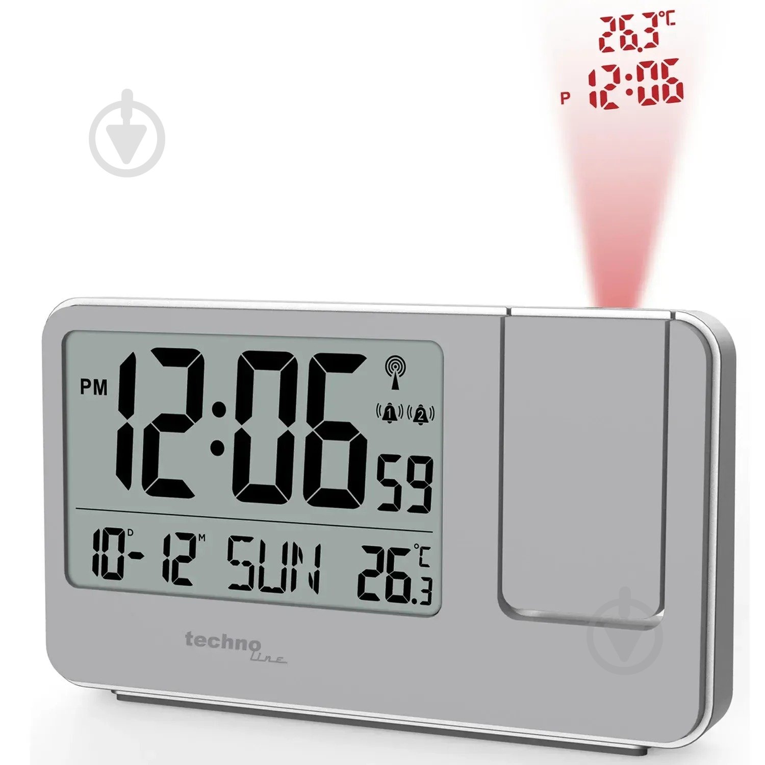 Часы проекционный Technoline WT534 Grey - фото 3 Часы проекционный Technoline WT534 Grey - фото 3