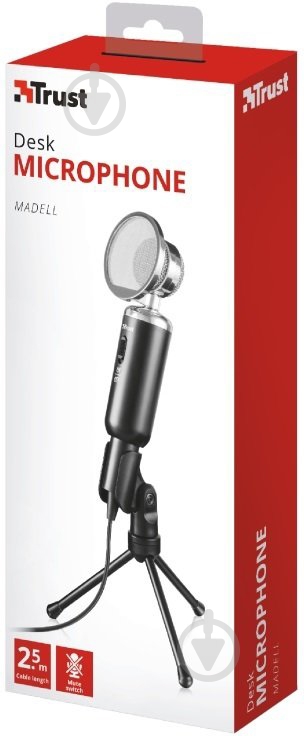 Микрофон Trust Madell Desk Microphone for PC and laptop 21672 (21672) - фото 5