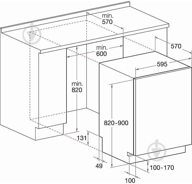 Встраиваемая посудомоечная машина Hotpoint ELTB 4B019 EU - фото 2