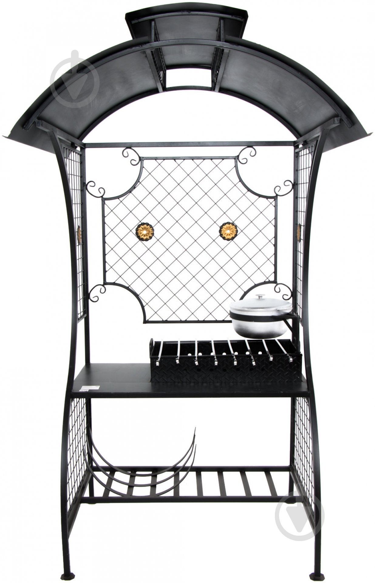 Мангал МКЗ №3 с крышей - фото 2