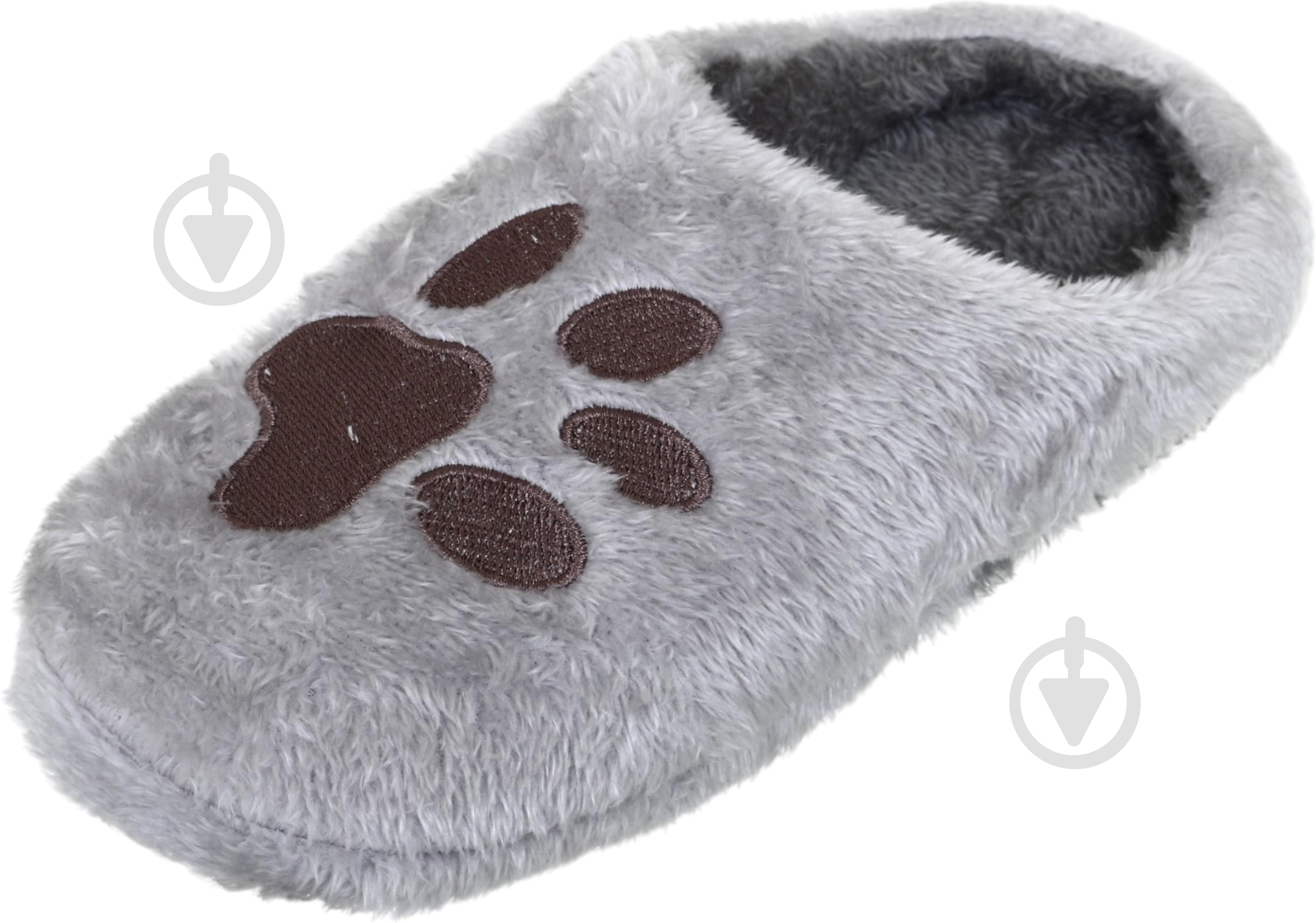 Тапки домашние HW Paws р.36-37 серый - фото 3