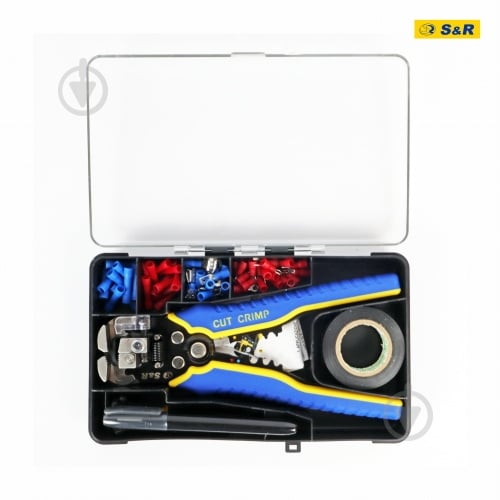 Інструмент для зняття ізоляції S&R 3 в 1 автоматичний з набором аксесуарів 580000198 - фото 2