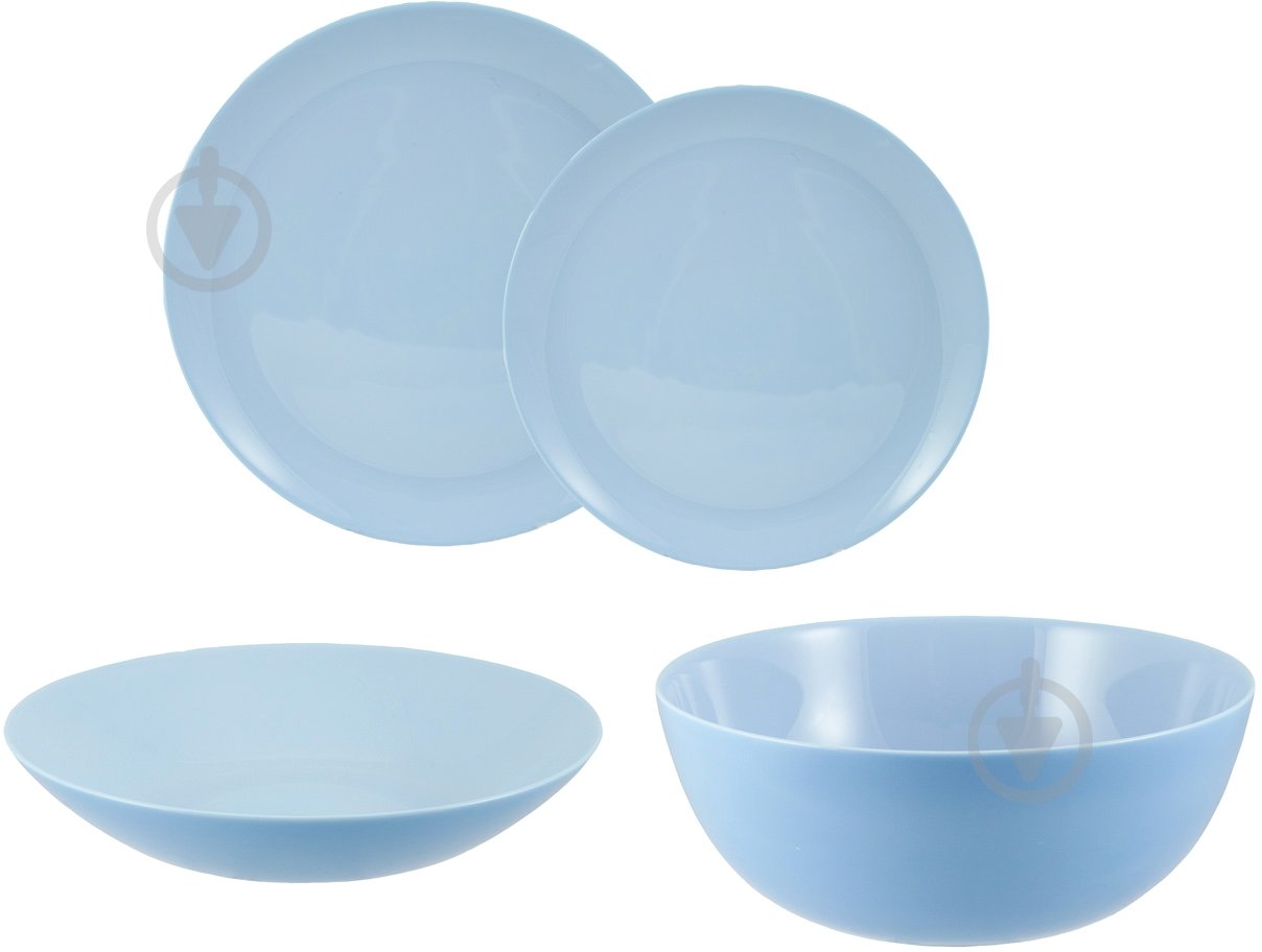 Сервіз столовий Luminarc Diwali Light Blue 19 предметов P2961 - фото 1