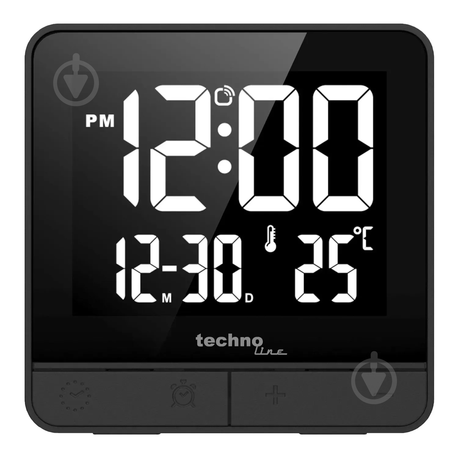 Годинник настільний WT375 Black Technoline - фото 1 Годинник настільний WT375 Black Technoline - фото 1