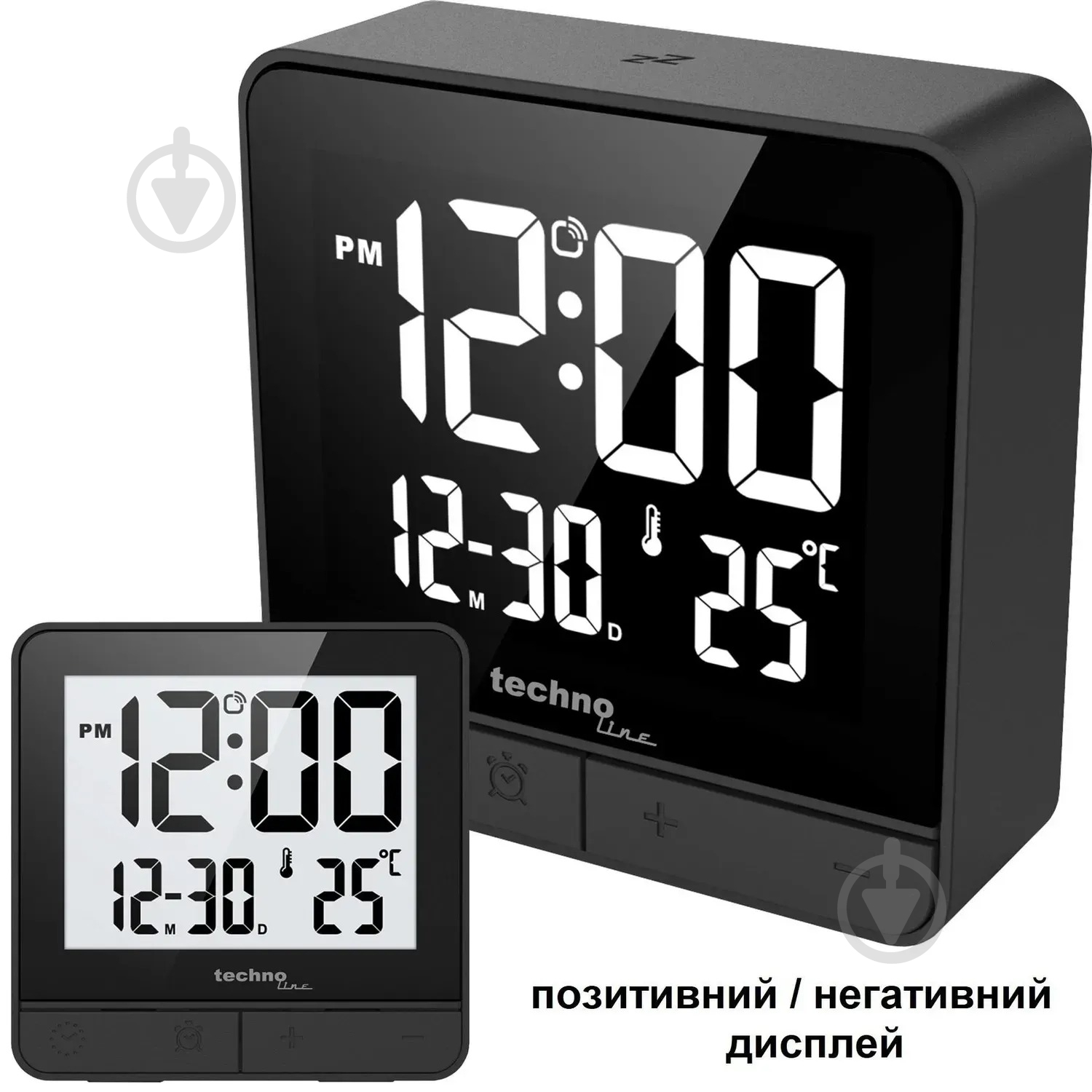 Годинник настільний WT375 Black Technoline - фото 4 Годинник настільний WT375 Black Technoline - фото 4