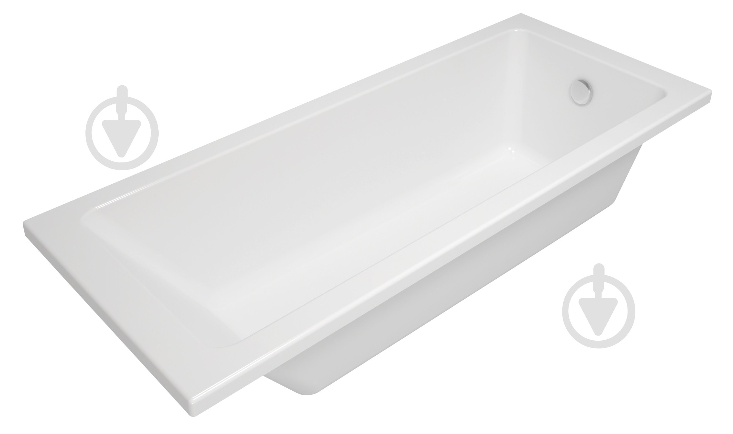 Ванна акриловая HES Neo 150х70 см с ножками - фото 4 Ванна акриловая HES Neo 150х70 см с ножками - фото 4