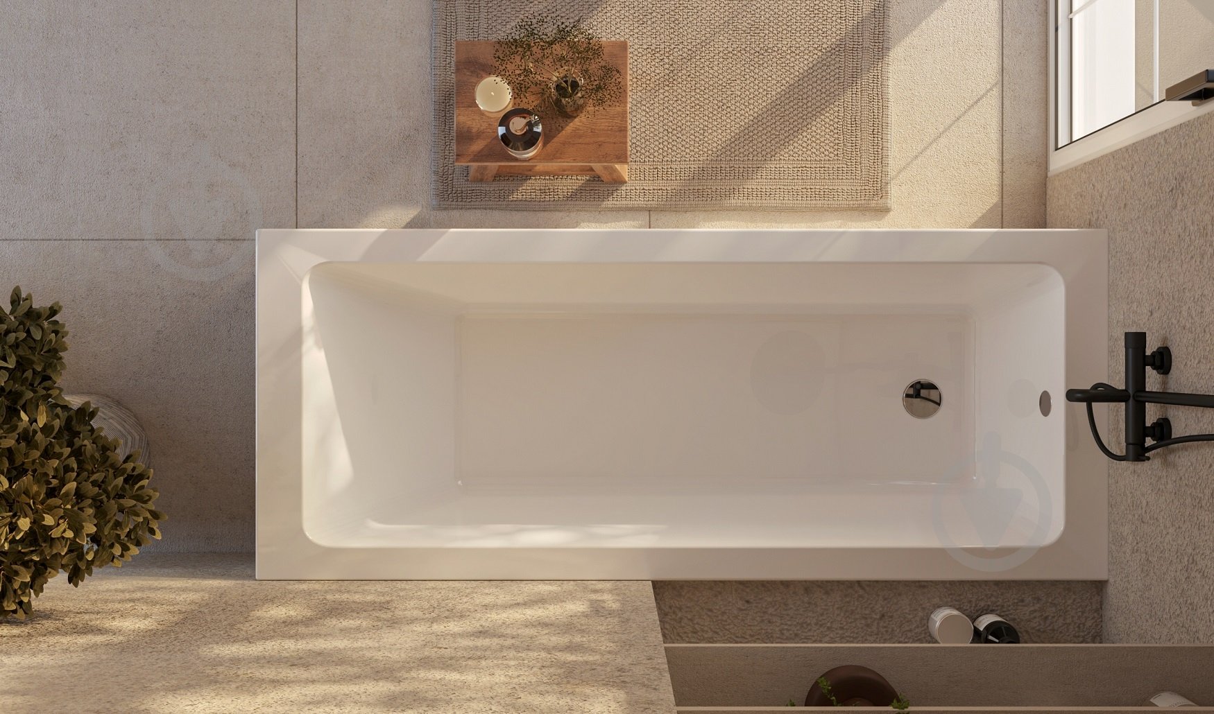 Ванна акриловая HES Neo 150х70 см с ножками - фото 3 Ванна акриловая HES Neo 150х70 см с ножками - фото 3