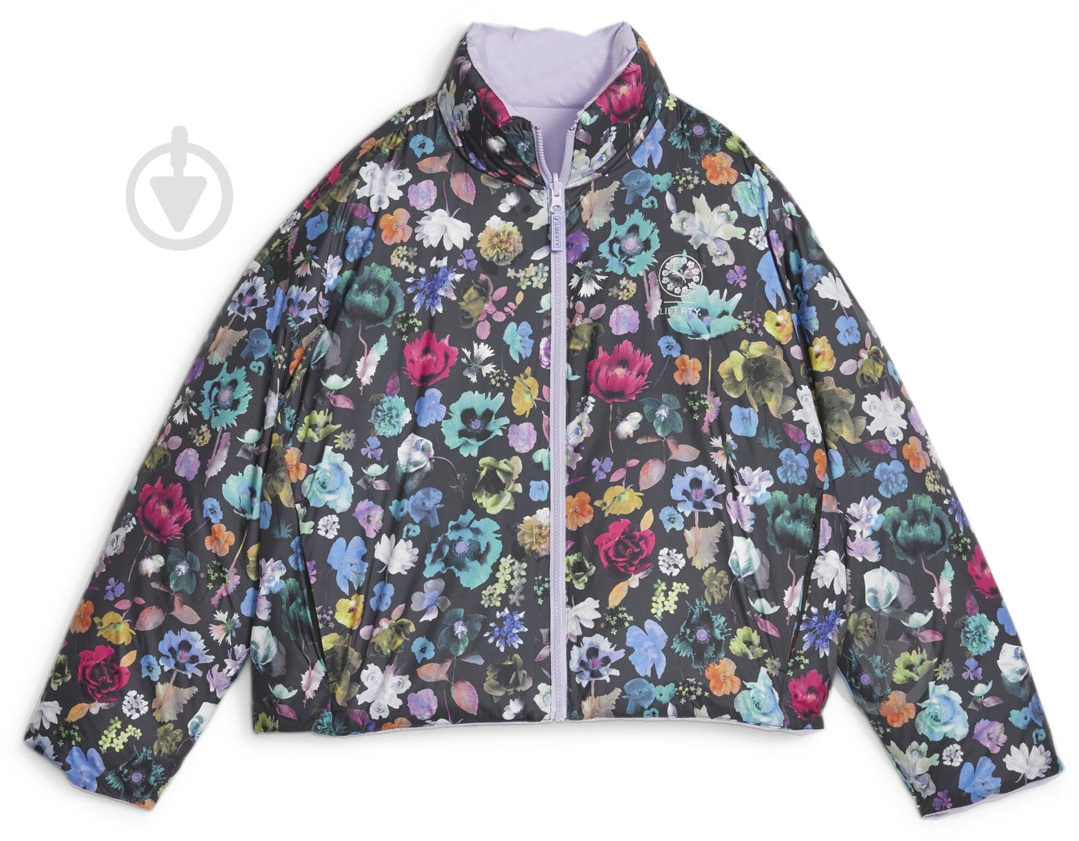 Куртка женская зимняя Puma PUMA X LIBERTY AOP OVERSIZED REVERSIBLE PUFFER JACKET 62221125 р.M разноцветная - фото 1