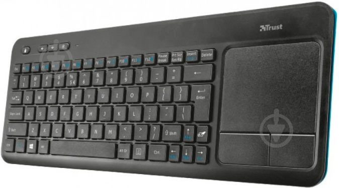 Клавиатура Trust (21627) Veza Wireless touchpad Ukr black - фото 3 Клавиатура Trust (21627) Veza Wireless touchpad Ukr black - фото 3