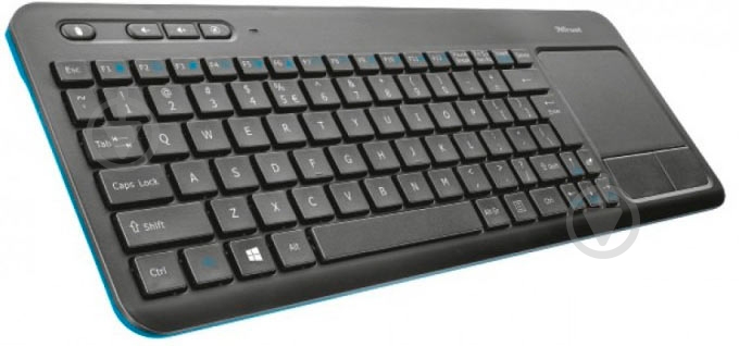Клавиатура Trust (21627) Veza Wireless touchpad Ukr black - фото 2 Клавиатура Trust (21627) Veza Wireless touchpad Ukr black - фото 2