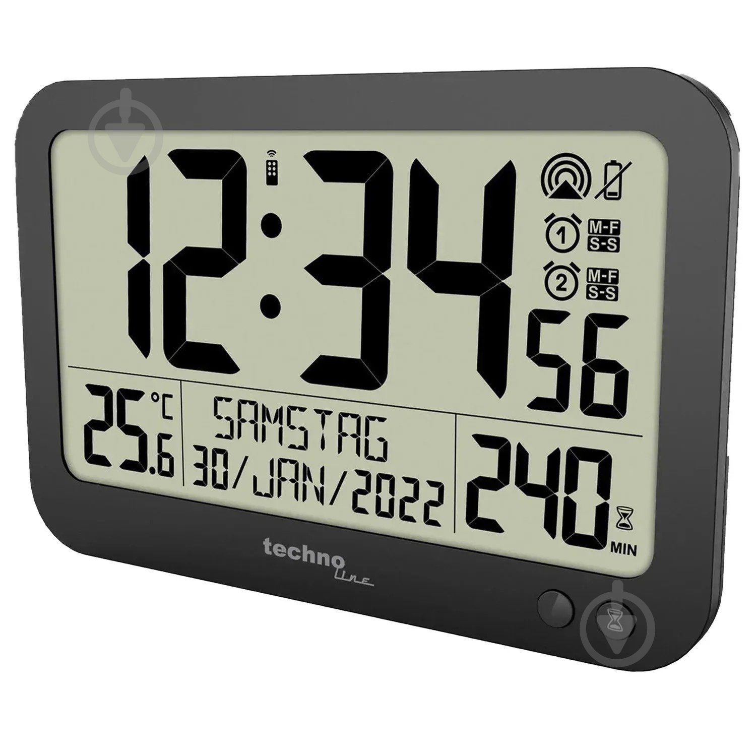 Годинник настінний WS8026 Black Technoline - фото 3 Годинник настінний WS8026 Black Technoline - фото 3