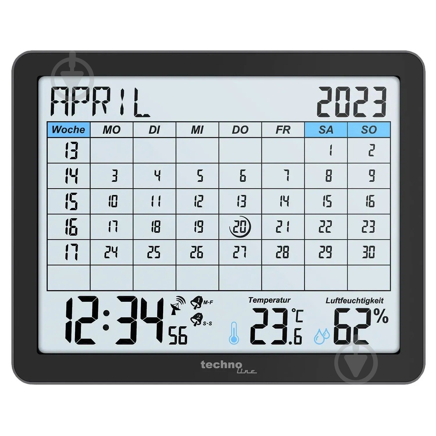 Годинник настільний WT2600 Black Technoline - фото 2