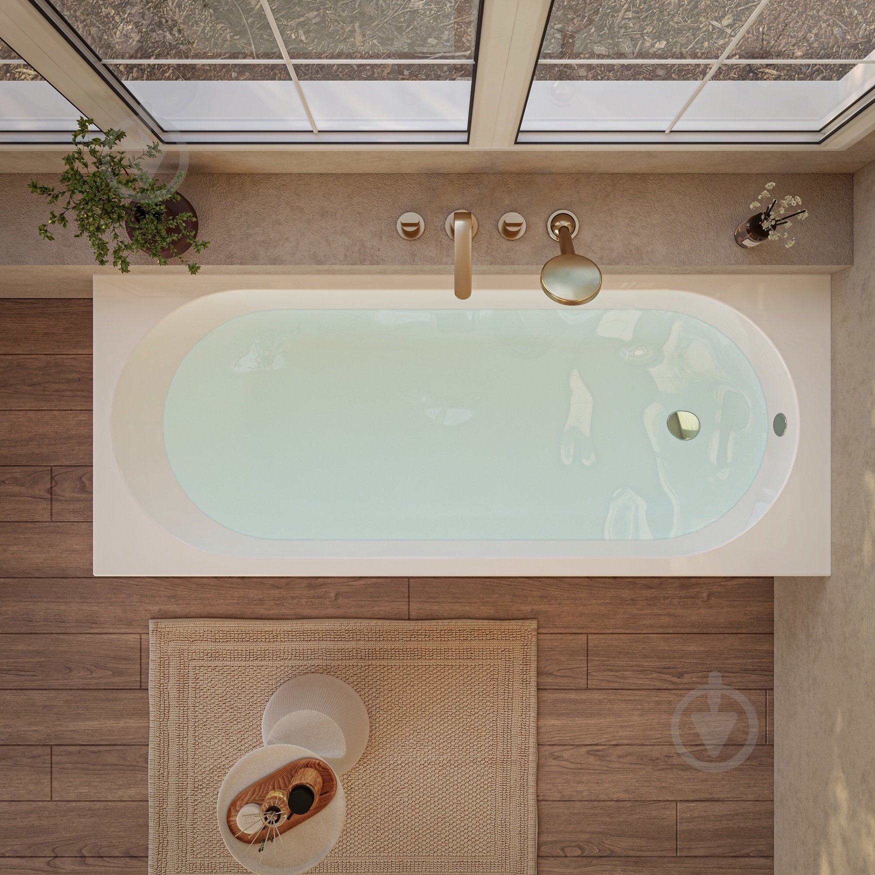 Ванна акриловая HES Evo 170х75 см с ножками - фото 3 Ванна акриловая HES Evo 170х75 см с ножками - фото 3