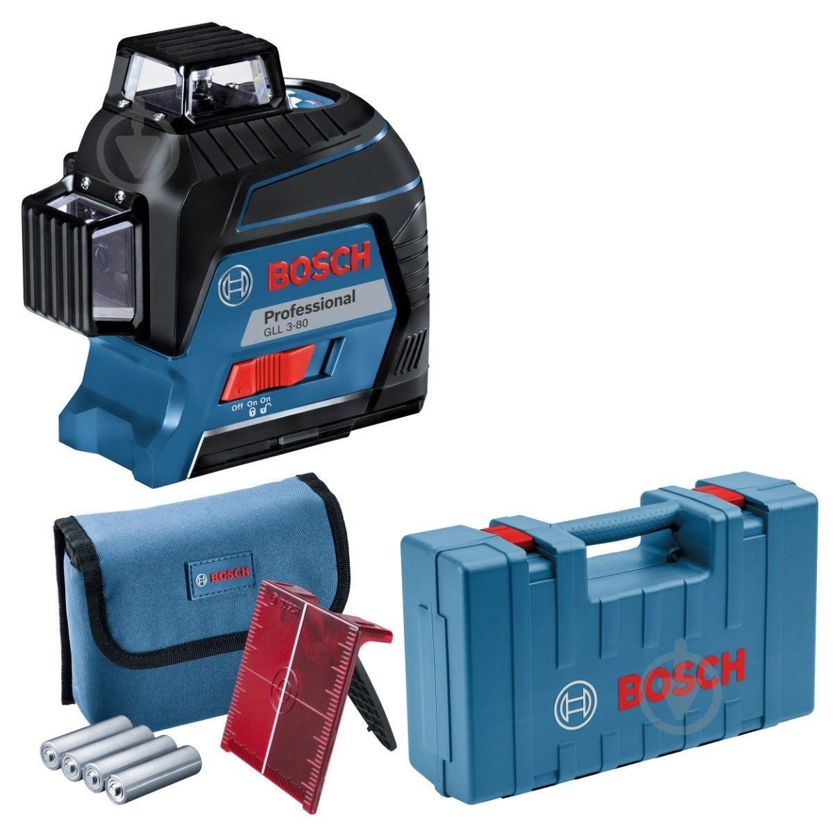 ᐉ Нівелір лазерний Bosch Professional GLL 3-80 0601063S00 • Краща ціна ...