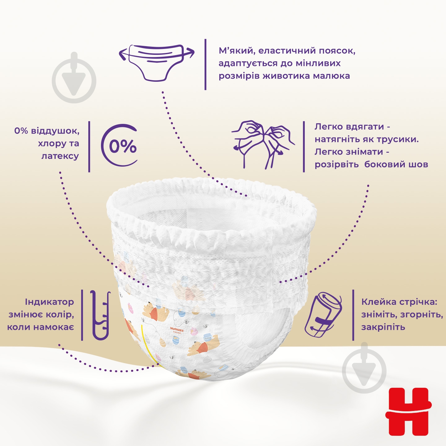 Подгузники-трусики Huggies Elite Soft 5 12-17 кг 34 шт. - фото 6 Подгузники-трусики Huggies Elite Soft 5 12-17 кг 34 шт. - фото 6