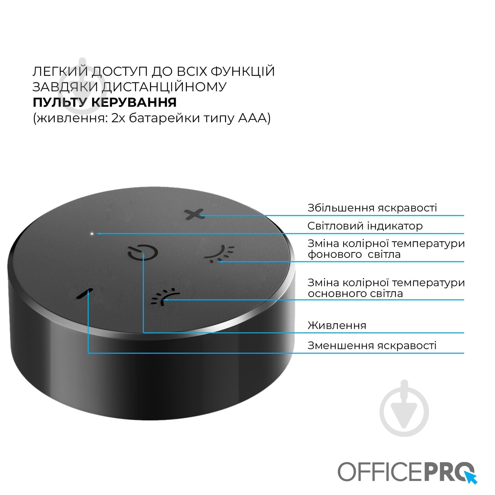 Лампа на монітор OfficePro SL145B 5 Вт чорний SL145B - фото 6