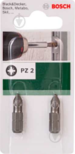 Бита Bosch 2609255923 PZ2 25 мм 2 шт. - фото 2