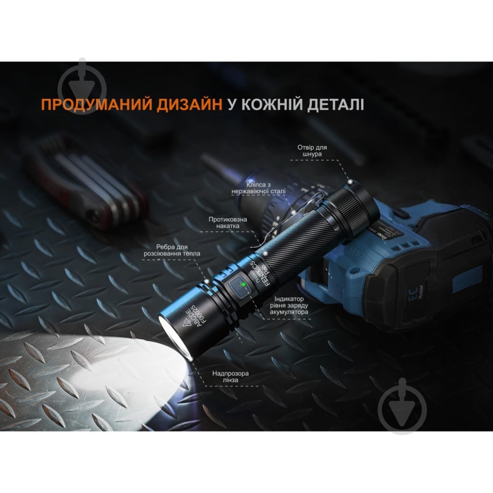 Фонарь ручной Fenix Light ​​C5 Pro 2000 Lm [019] Black C5Pro - фото 17