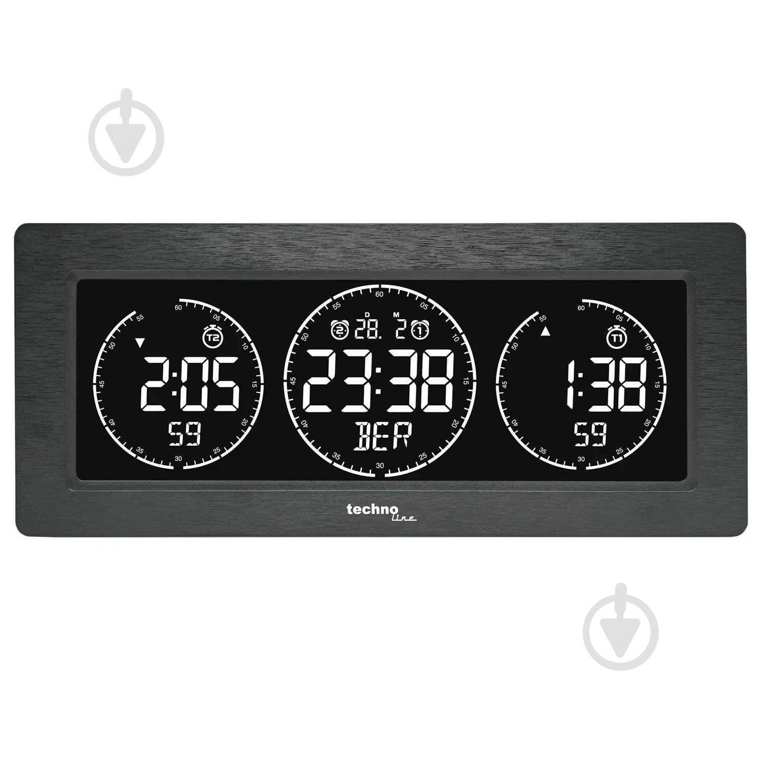 Часы настольные WT458 Black Technoline - фото 1 Часы настольные WT458 Black Technoline - фото 1