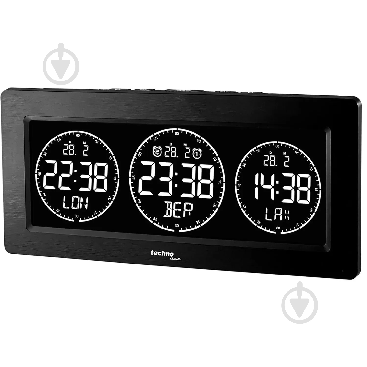 Часы настольные WT458 Black Technoline - фото 5 Часы настольные WT458 Black Technoline - фото 5