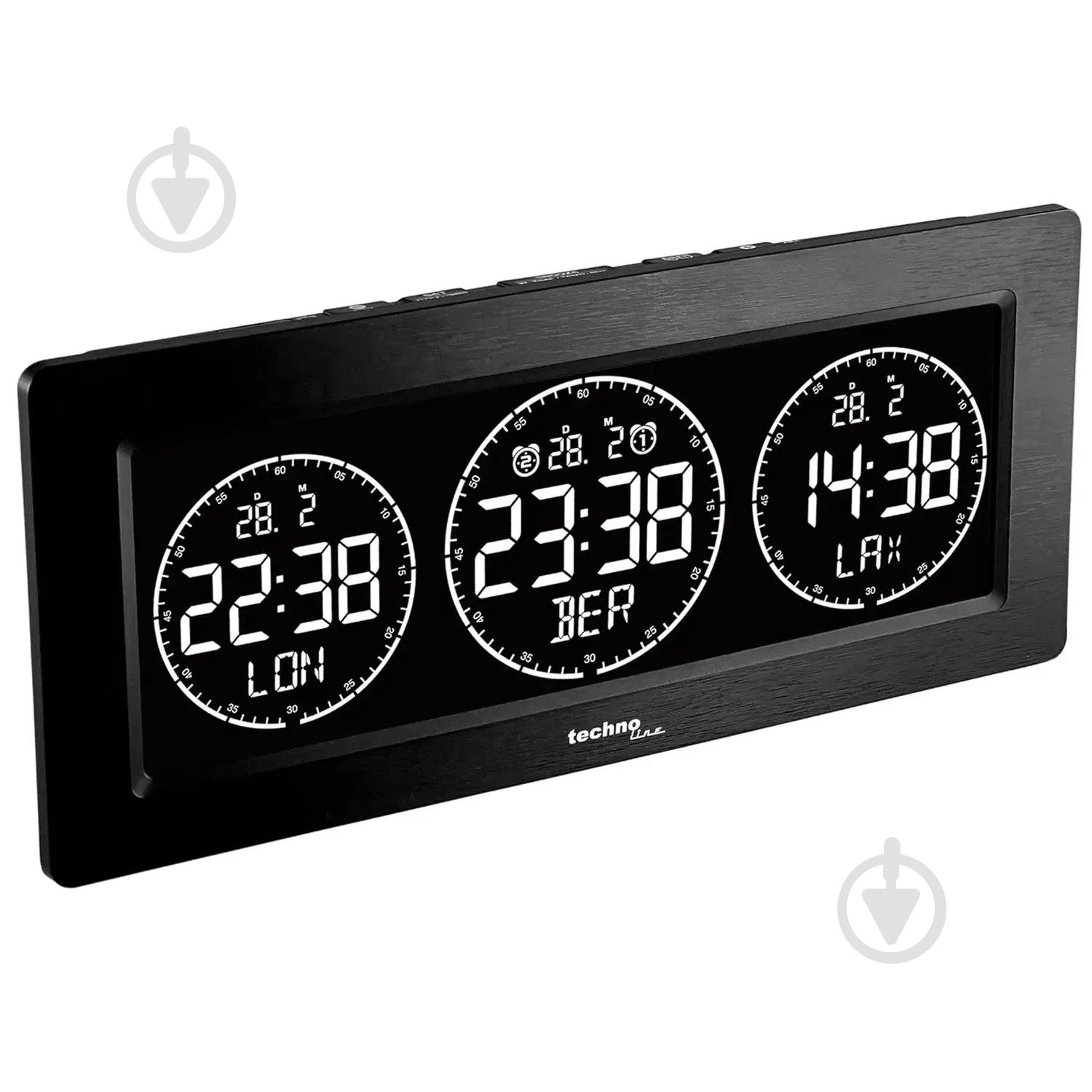 Часы настольные WT458 Black Technoline - фото 6 Часы настольные WT458 Black Technoline - фото 6