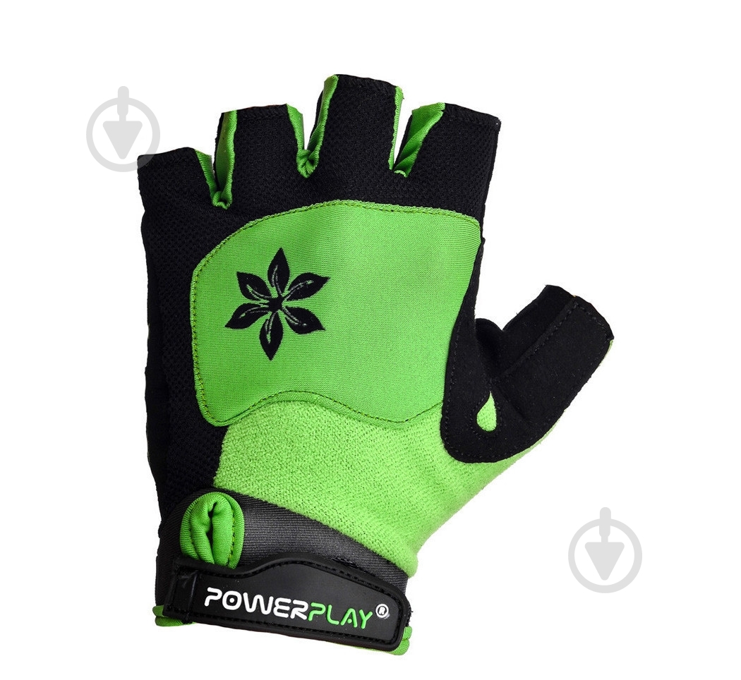 Велоперчатки PowerPlay 5284B XS зеленый - фото 1 Велоперчатки PowerPlay 5284B XS зеленый - фото 1