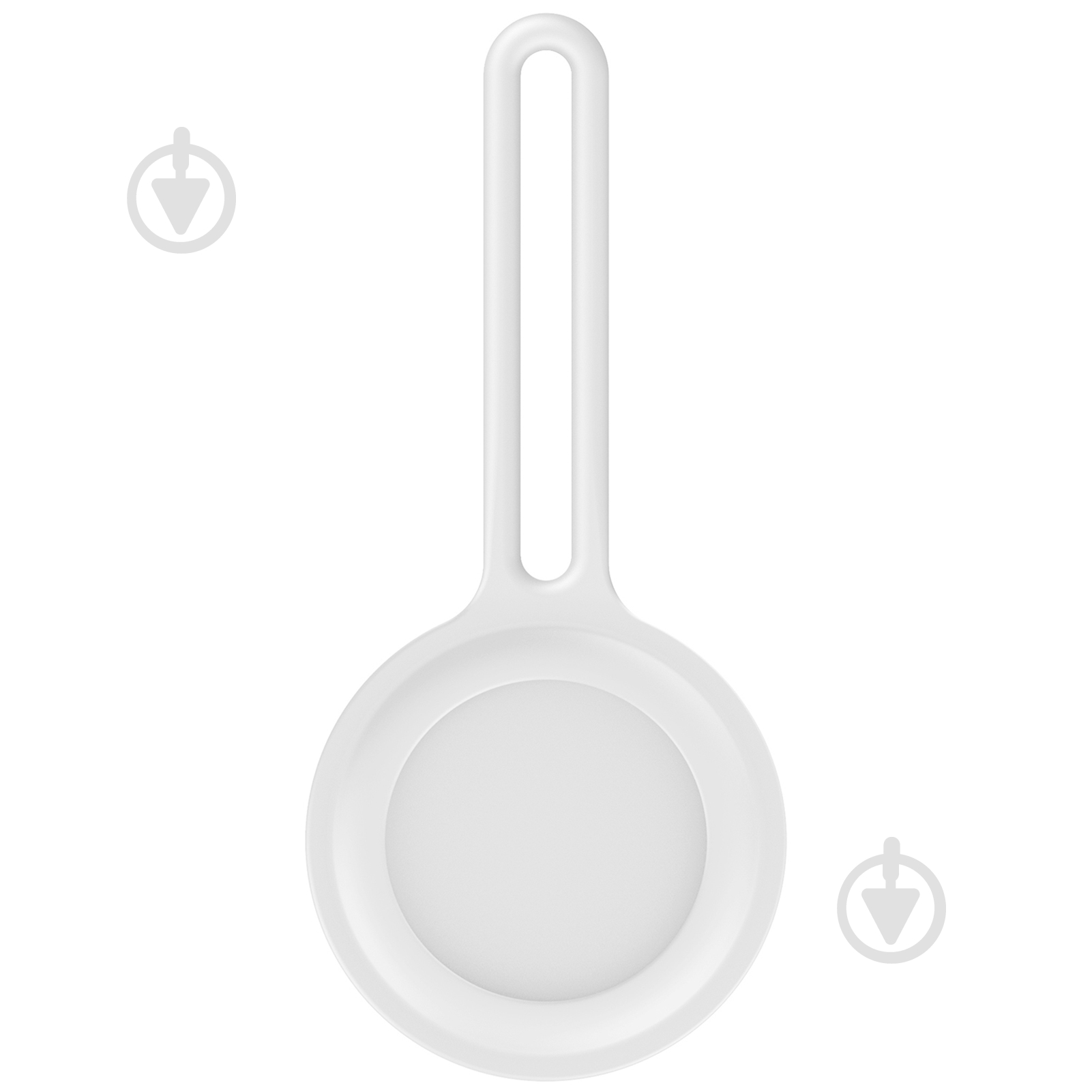 Чехол-брелок Armorstandart для AirTag Silicone Long Loop White (ARM58948) - фото 1 Чехол-брелок Armorstandart для AirTag Silicone Long Loop White (ARM58948) - фото 1
