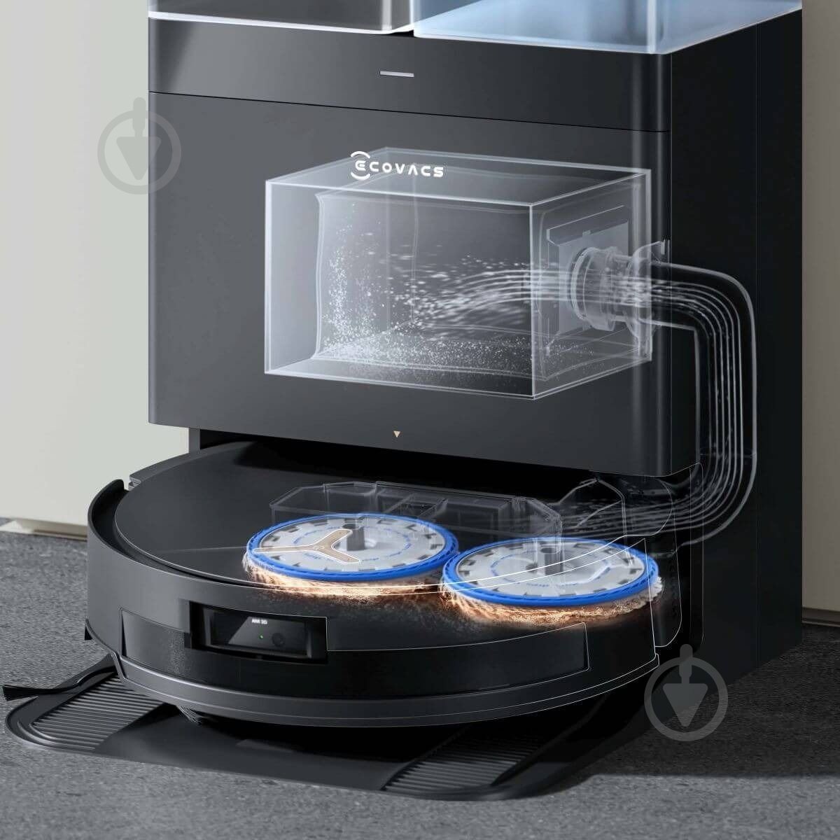 Робот-пилосос Ecovacs Deebot T50 Max Pro (DEX54) black - фото 16 Робот-пилосос Ecovacs Deebot T50 Max Pro (DEX54) black - фото 16