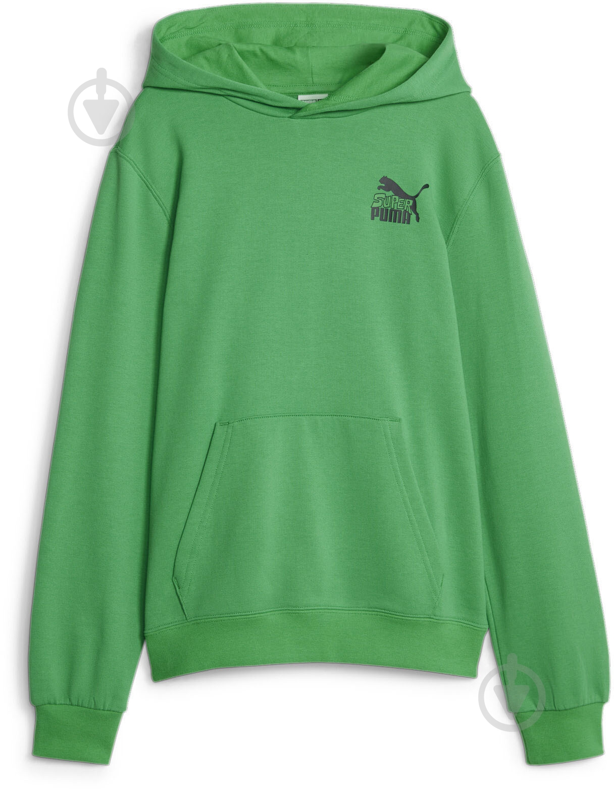 Джемпер Puma CLASSICS SUPER PUMA HOODIE B 62262936 р.152 зеленый - фото 1 Джемпер Puma CLASSICS SUPER PUMA HOODIE B 62262936 р.152 зеленый - фото 1