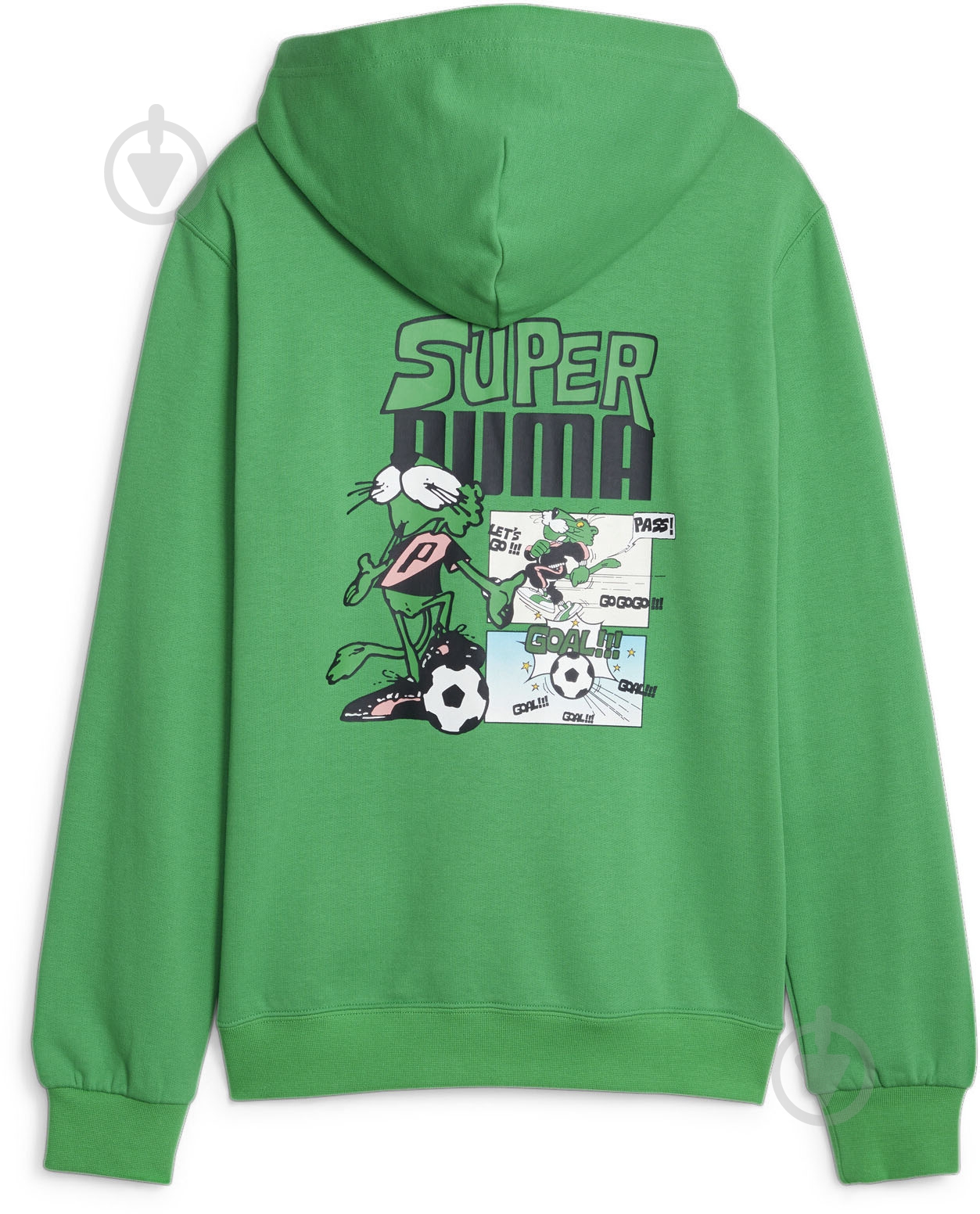 Джемпер Puma CLASSICS SUPER PUMA HOODIE B 62262936 р.152 зеленый - фото 2 Джемпер Puma CLASSICS SUPER PUMA HOODIE B 62262936 р.152 зеленый - фото 2
