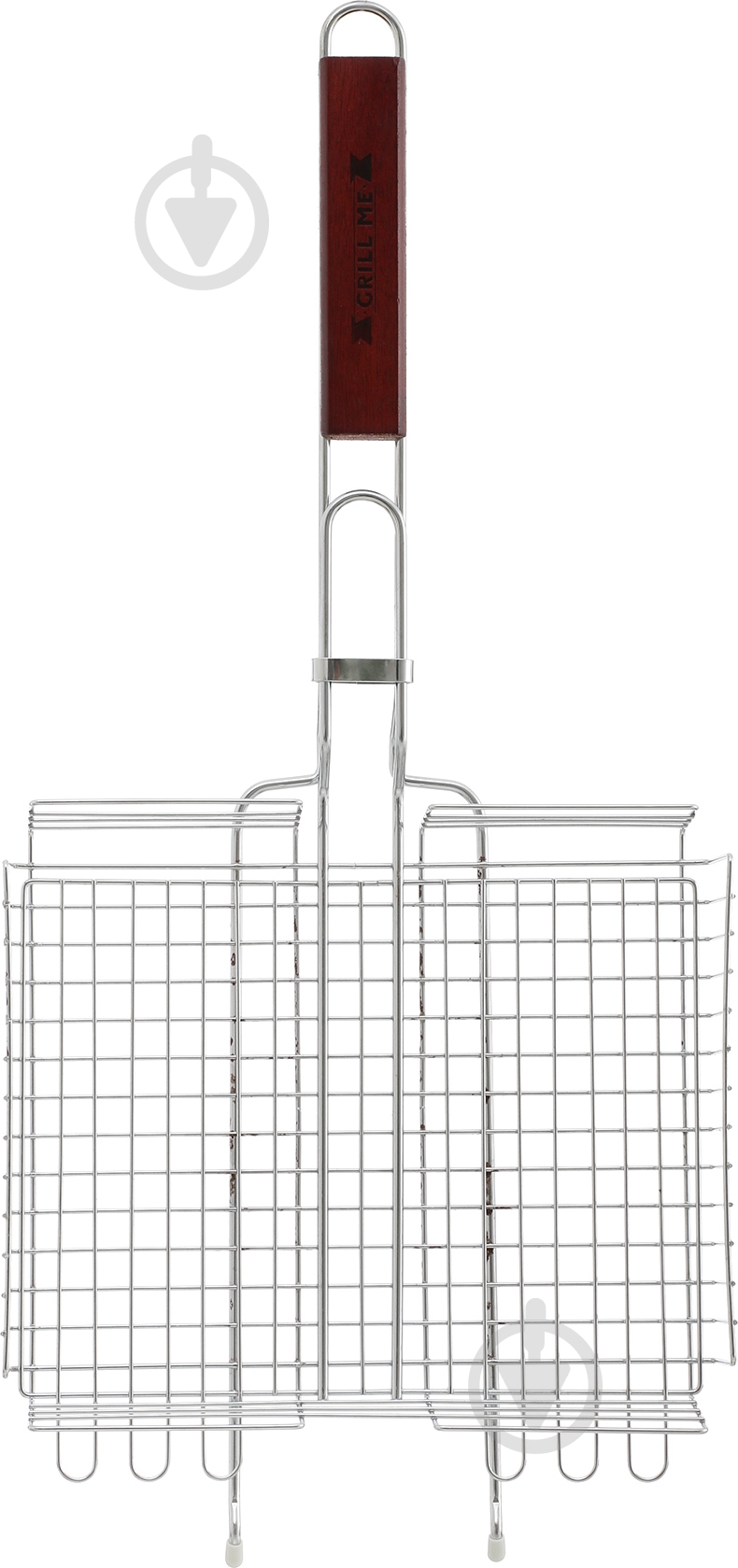 Решітка-гриль Grill Me подвійна хромована BQ-020 - фото 4 Решітка-гриль Grill Me подвійна хромована BQ-020 - фото 4