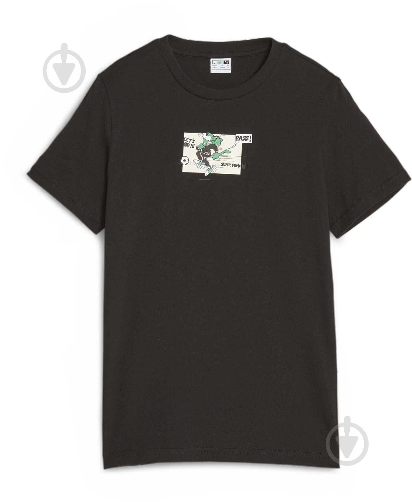 Футболка Puma CLASSICS SUPER PUMA TEE B 62262801 р.152 черный - фото 1 Футболка Puma CLASSICS SUPER PUMA TEE B 62262801 р.152 черный - фото 1