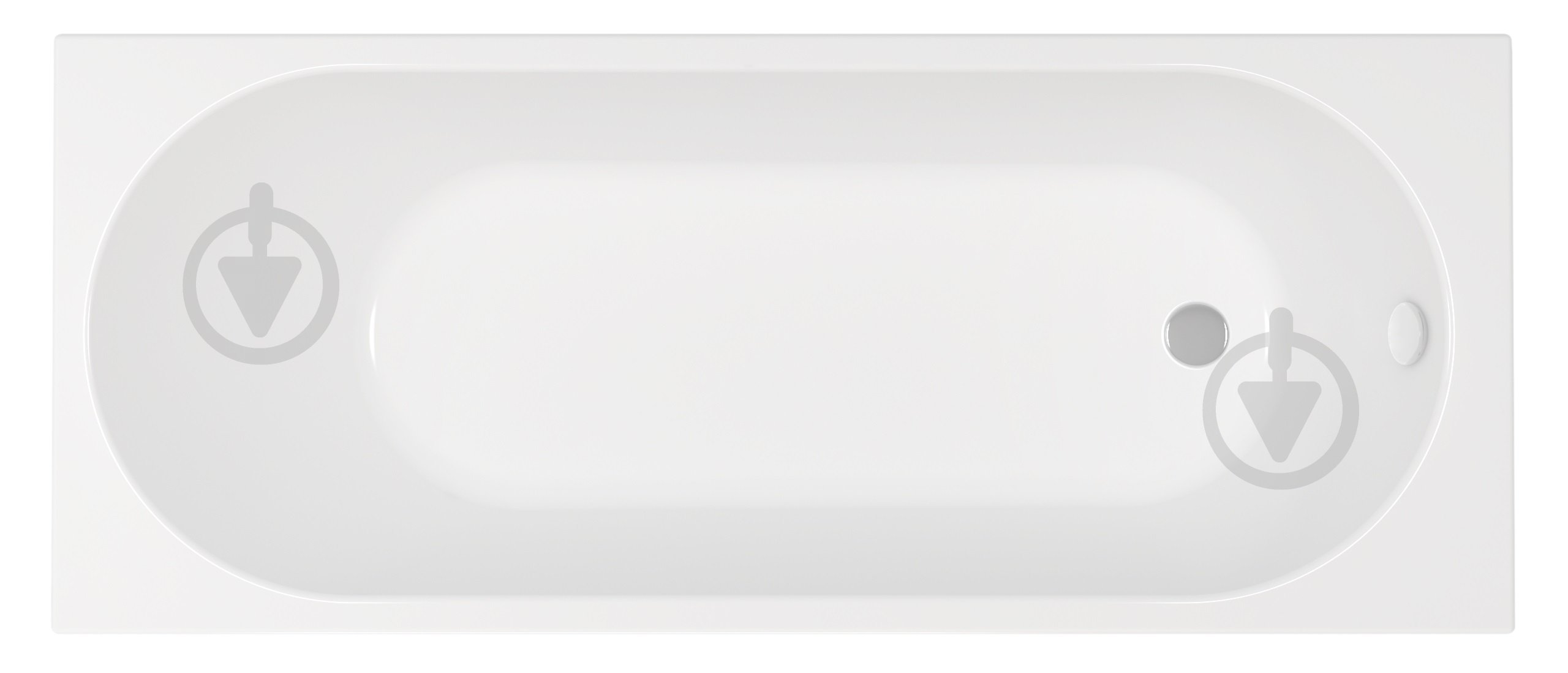 Ванна акриловая HES Evo 170х70 см с ножками - фото 1 Ванна акриловая HES Evo 170х70 см с ножками - фото 1