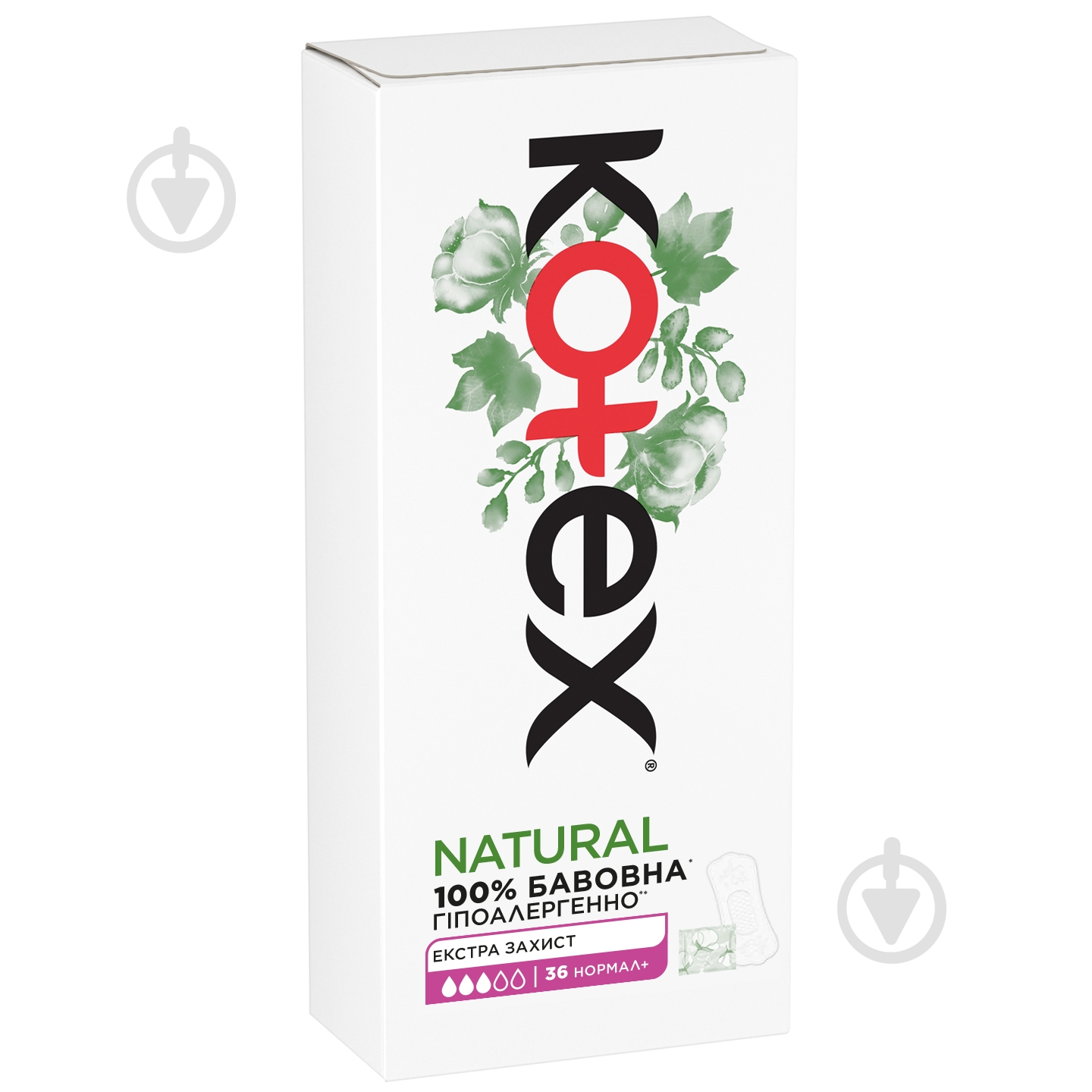 Прокладки ежедневные Kotex Natural нормал+ 36 шт. - фото 2 Прокладки ежедневные Kotex Natural нормал+ 36 шт. - фото 2