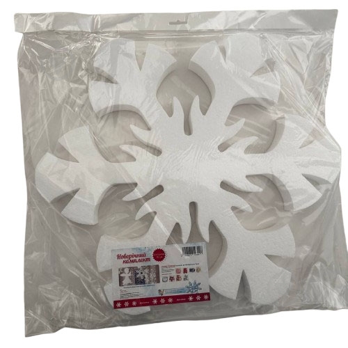 Декорація новорічна Сніжинка декоративна в асортименті 50 см 1 шт. сд-50-п - фото 1