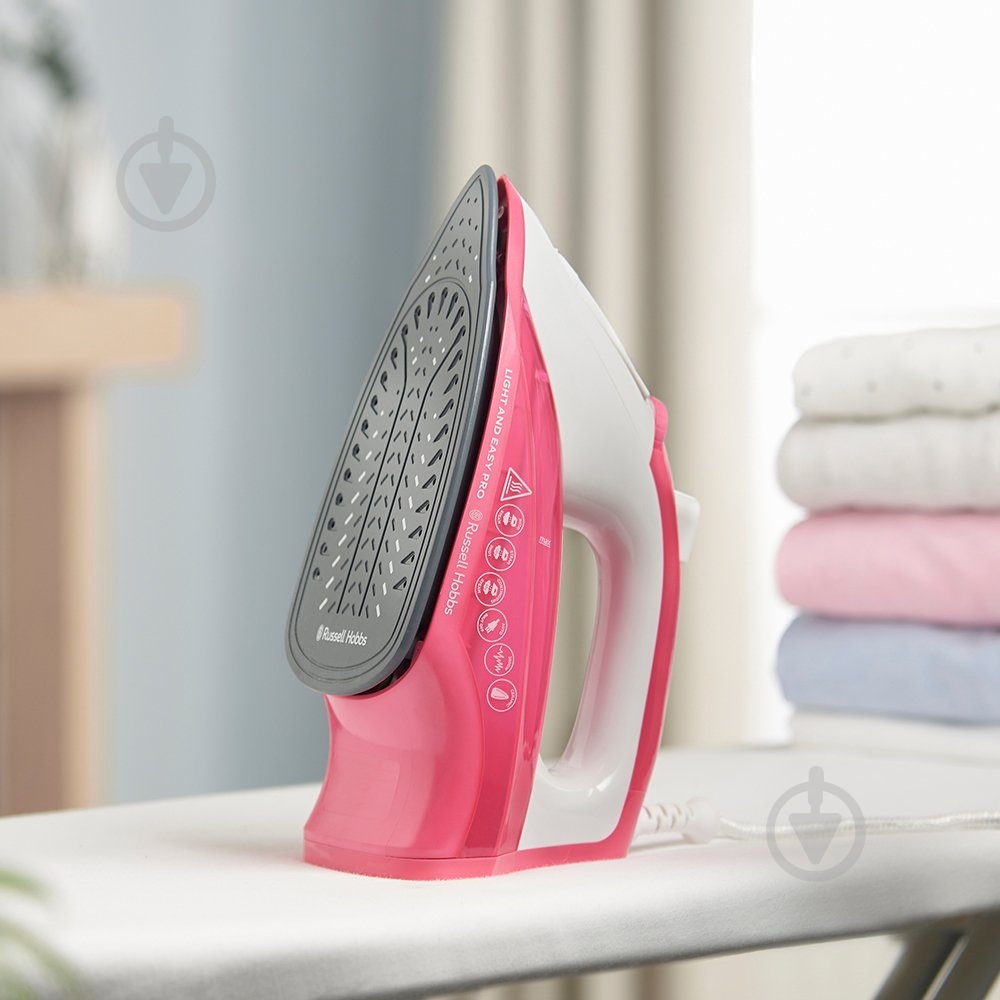 Праска Russell Hobbs 26461-56 Light & Easy Pro Iron білий із рожевим - фото 9