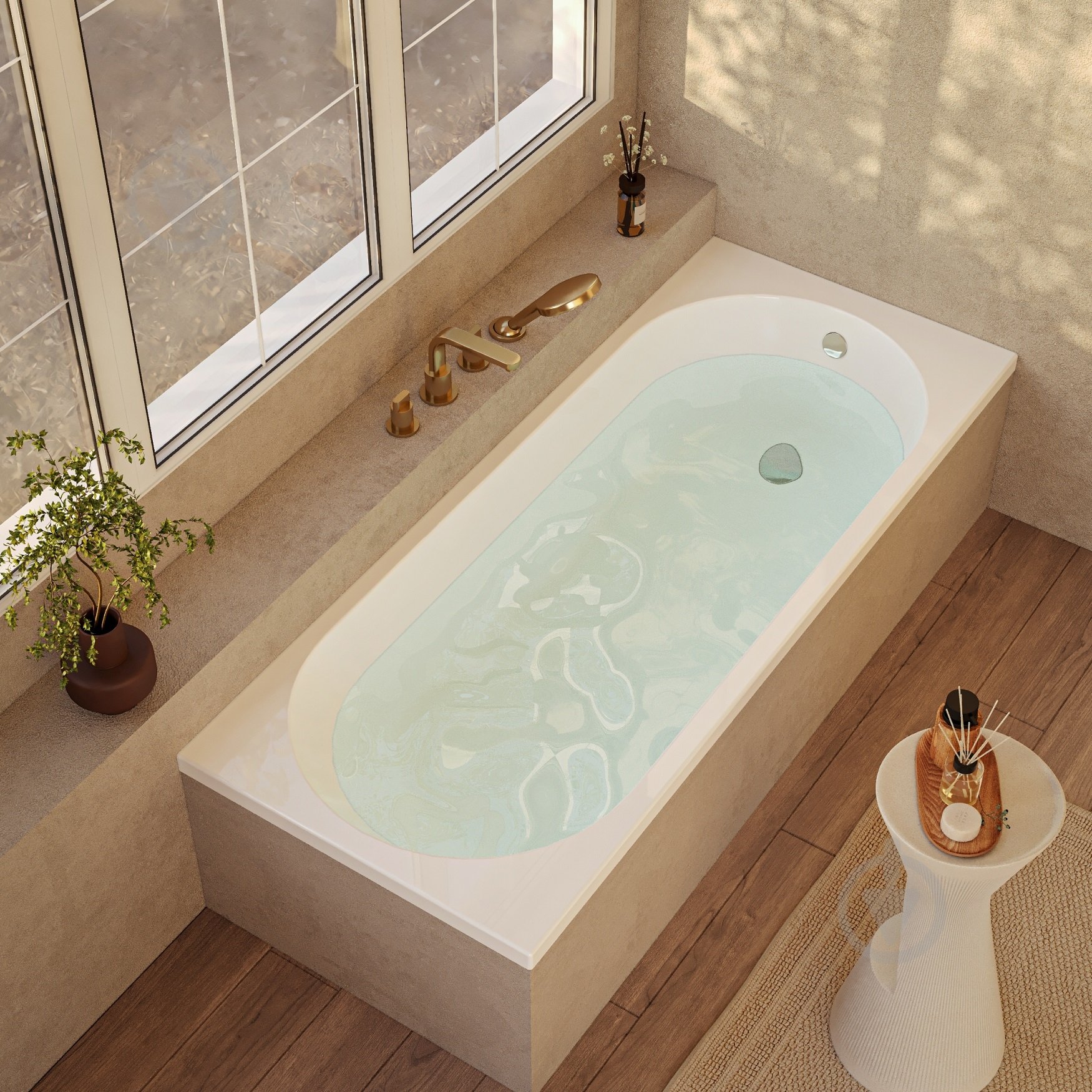 Ванна акриловая HES Evo Evo 180х80 см с ножками - фото 2 Ванна акриловая HES Evo Evo 180х80 см с ножками - фото 2