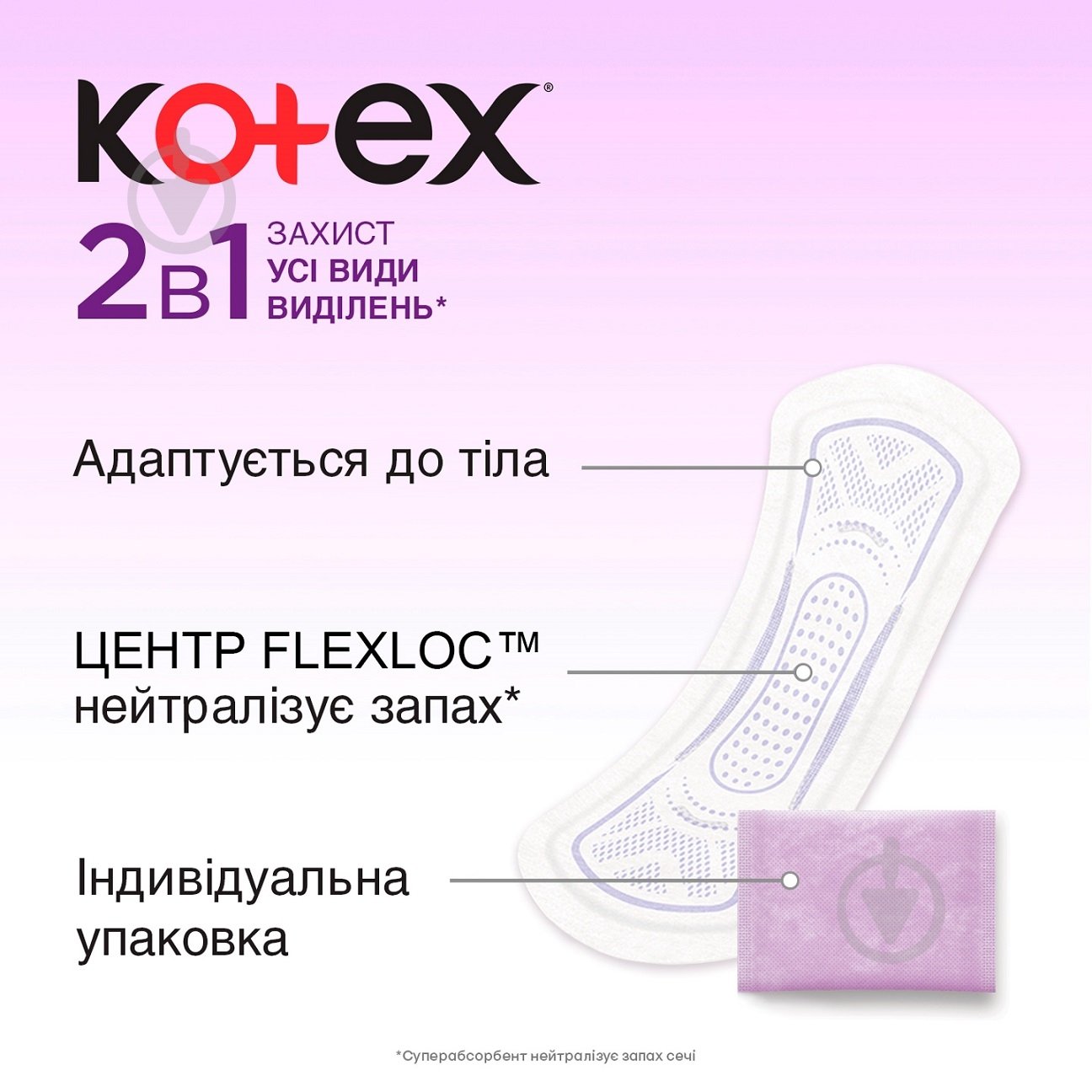 Прокладки ежедневные Kotex 2 в 1 16 шт. - фото 5