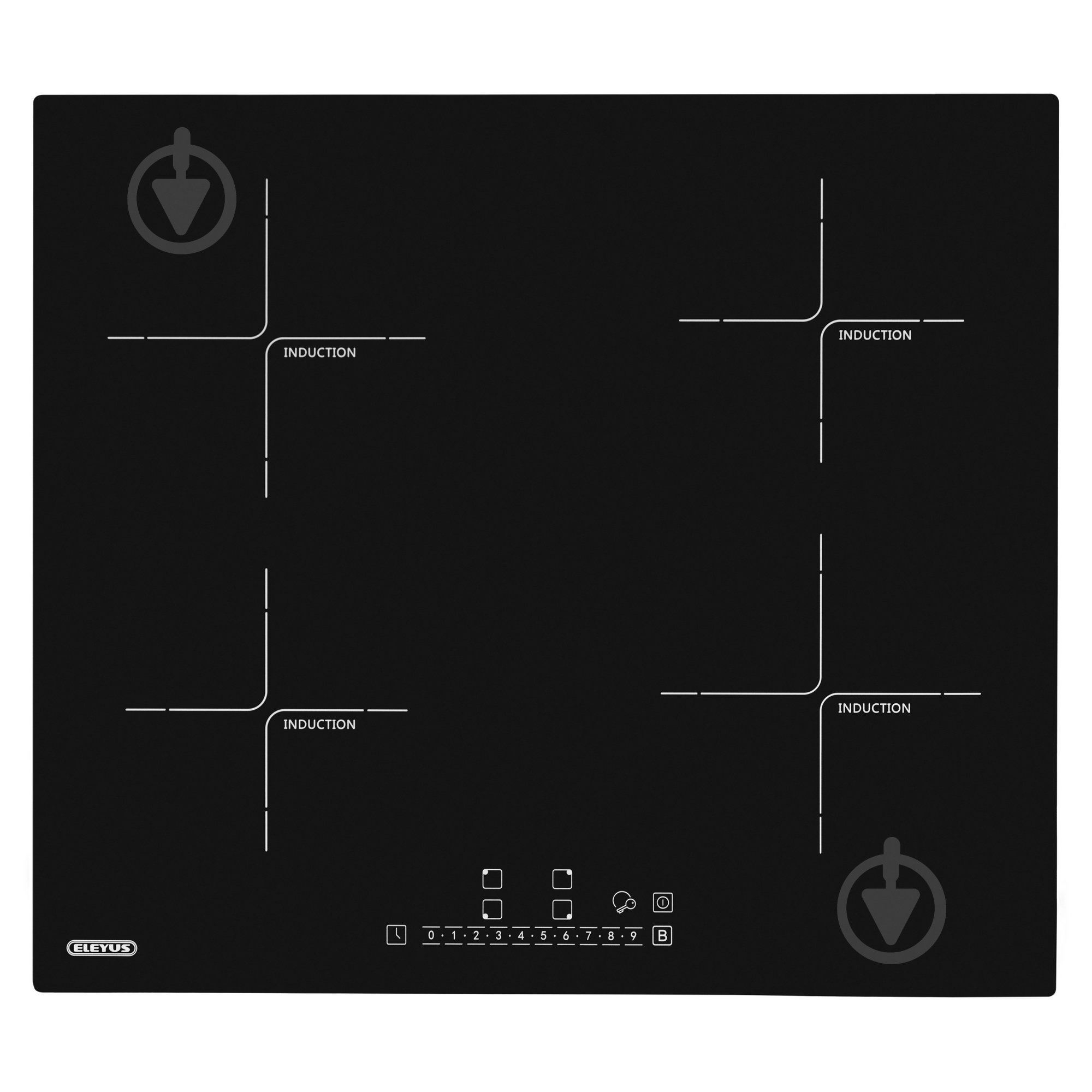 Варочная поверхность индукционная Eleyus H3EBHG SL 60 BL I - фото 2