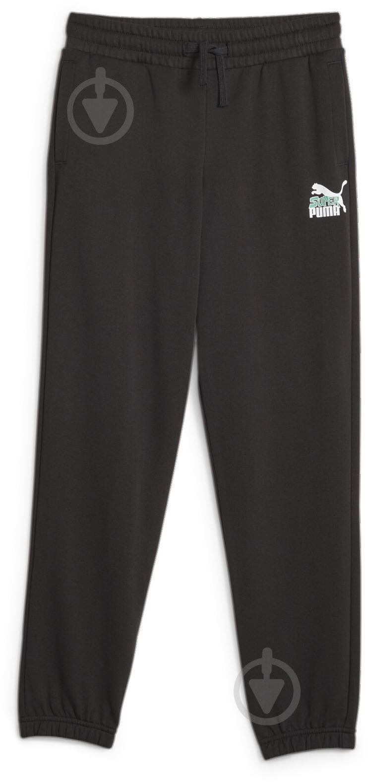 Брюки Puma CLASSICS SUPER PUMA SWEATPANTS TR B 62263101 р. 152 черный - фото 1