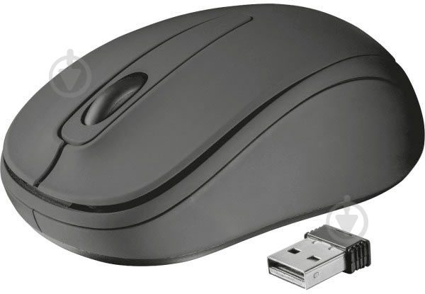 Мышь Trust Ziva Wireless Compact mouse 21509 black (6292934) - фото 3