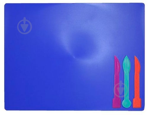 Доска для пластелина 3 стека, синий ZiBi - фото 1