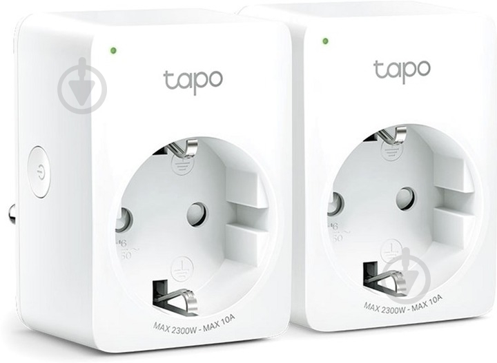 Комплект розеток TP-Link Wi-Fi мини Tapo P100 (2-pack) - фото 1 Комплект розеток TP-Link Wi-Fi мини Tapo P100 (2-pack) - фото 1